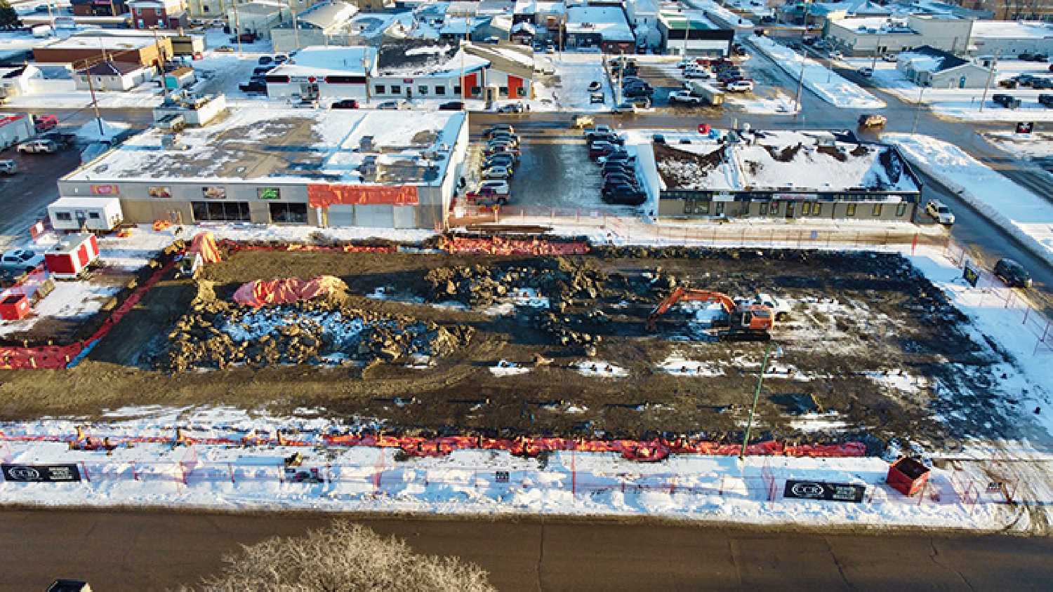 The Borderland Co-op food store under construction a year ago.